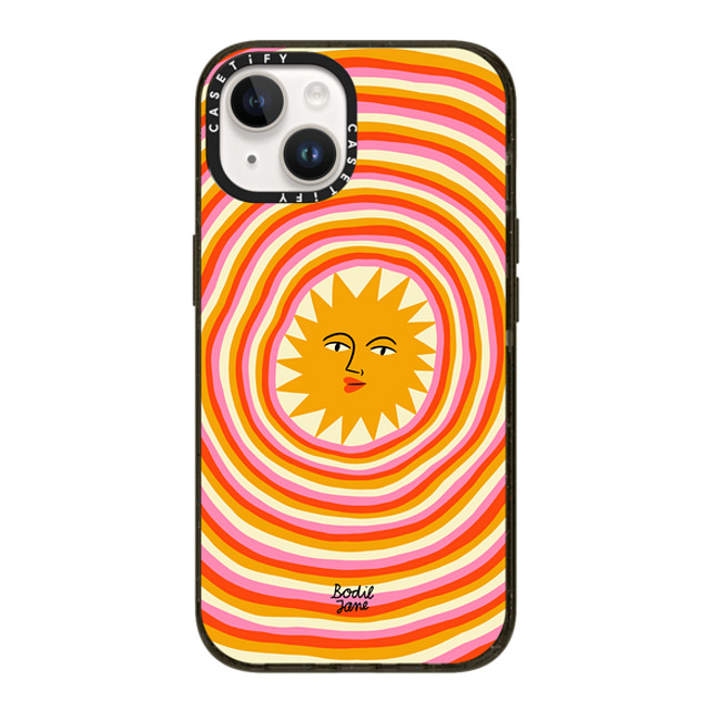 Bodil Jane x CASETiFY iPhone 14 ケース ブラック インパクトケース Sun Rays