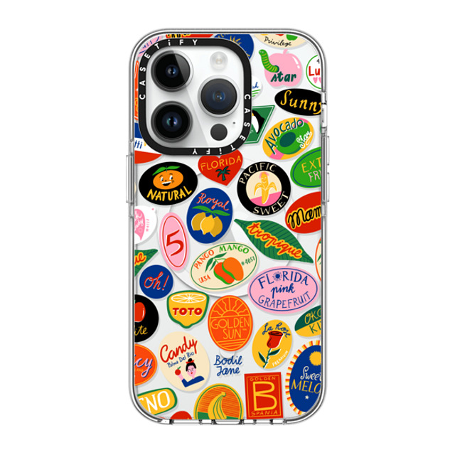 Bodil Jane x CASETiFY iPhone 14 Pro Case Clear Clear Case MagSafe Compatible FRUIT STICKERS Bodil Jane x CASETiFY iPhone 14 Pro Case Clear Clear Case MagSafe Compatible FRUIT STICKERS