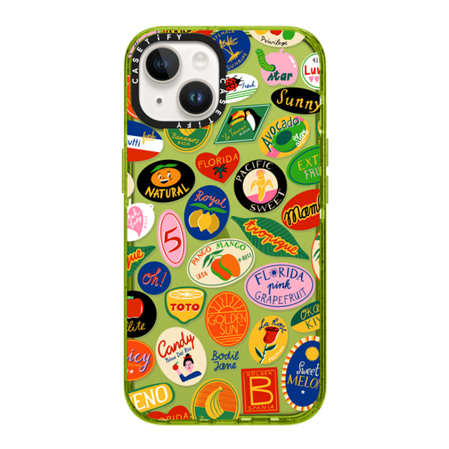 Bodil Jane x CASETiFY iPhone 14 ケース Kiwi インパクトケース FRUIT STICKERS