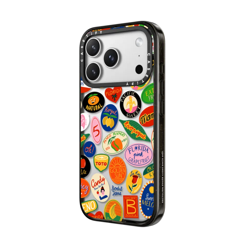 Impact iPhone 17 Pro Case - FRUIT STICKERS