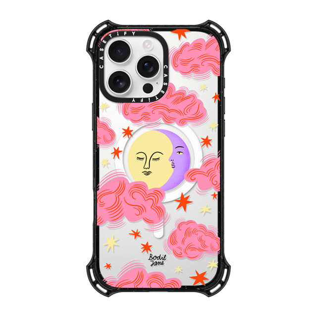 Bodil Jane x CASETiFY iPhone 16 Pro Max ケース ブラック バウンスケース Cloudy Moon