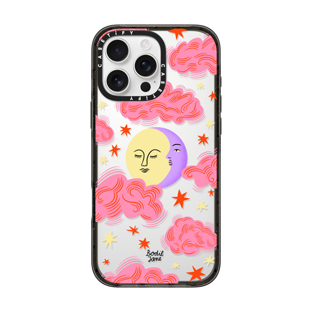 Bodil Jane x CASETiFY iPhone 16 Pro Max ケース ブラック インパクトケース Cloudy Moon