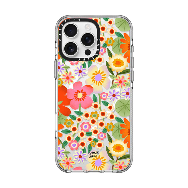 Bodil Jane x CASETiFY iPhone 16 Pro Max ケース クリア クリア ケース MagSafe対応 Flower Power