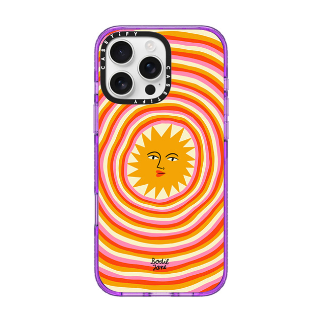 Bodil Jane x CASETiFY iPhone 16 Pro Max Case パープル Impact Case Sun Rays Bodil Jane x CASETiFY iPhone 16 Pro Max Case パープル Impact Case Sun Rays