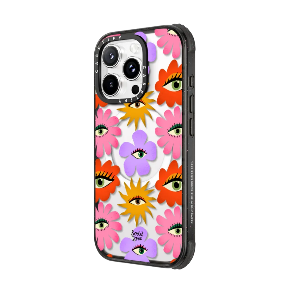 Ultra Impact iPhone 16 Pro Max Case MagSafe Compatible - Floral Gaze