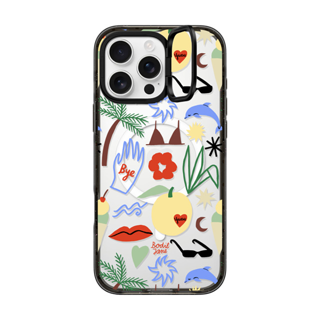Bodil Jane x CASETiFY iPhone 16 Pro Max Case Summer,Pattern Black インパクトリングスタンドケース MagSafe対応 Out Of Office Father's Day Bodil Jane x CASETiFY iPhone 16 Pro Max Case Summer,Pattern Black インパクトリングスタンドケース MagSafe対応 Out Of Office Father's Day