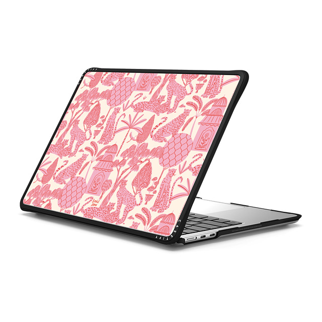 Bodil Jane x CASETiFY MacBook Air 13-inch (2022 / 2024) ブラック インパクト ケース Cheetah Paradise