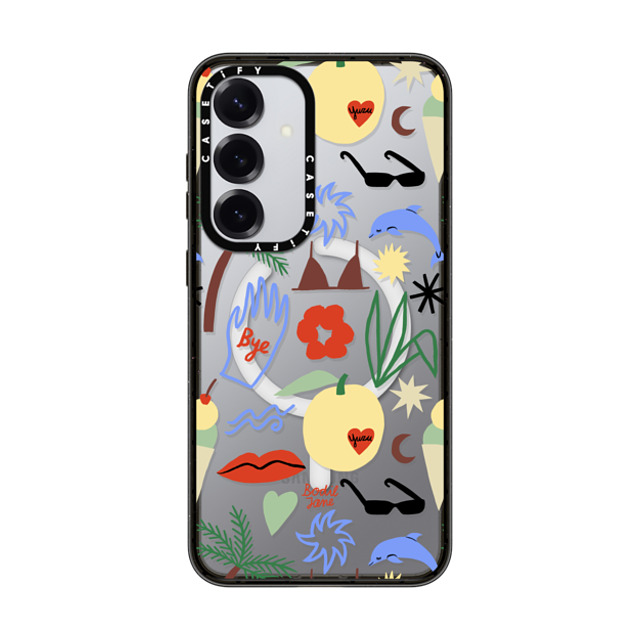 Bodil Jane x CASETiFY Galaxy S25+ ケース Summer,Pattern ブラック マグネット式 インパクトケース Out Of Office Back to School Bodil Jane x CASETiFY Galaxy S25+ ケース Summer,Pattern ブラック マグネット式 インパクトケース Out Of Office Back to School