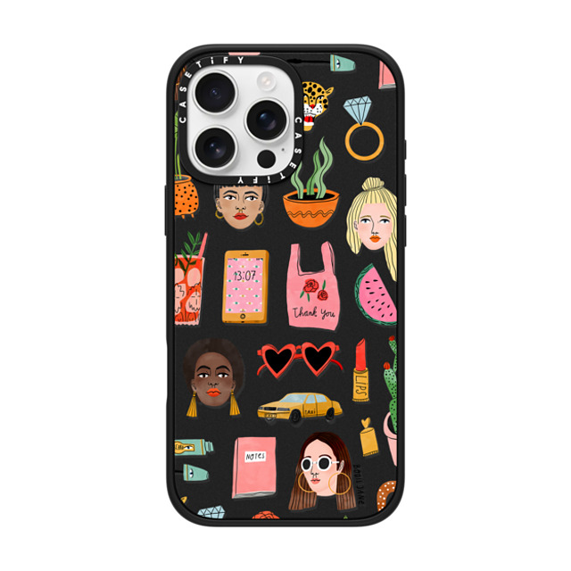 Bodil Jane x CASETiFY iPhone 16 Pro Max ケース Sticker,Portraiture マットブラック インパクトケース MagSafe対応 MIXED PATTERN Back to School Bodil Jane x CASETiFY iPhone 16 Pro Max ケース Sticker,Portraiture マットブラック インパクトケース MagSafe対応 MIXED PATTERN Back to School