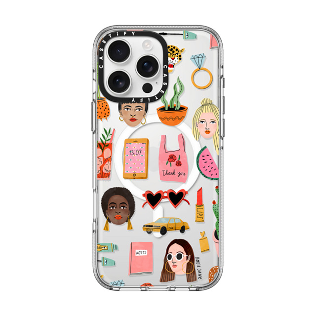 Bodil Jane x CASETiFY iPhone 16 Pro Max Case Sticker,Portraiture クリア クリア ケース MagSafe対応 MIXED PATTERN Back to School Bodil Jane x CASETiFY iPhone 16 Pro Max Case Sticker,Portraiture クリア クリア ケース MagSafe対応 MIXED PATTERN Back to School