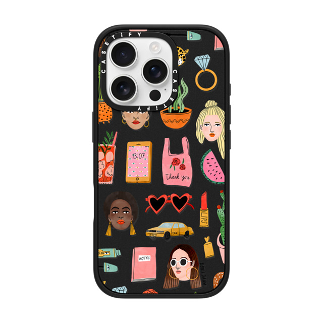Bodil Jane x CASETiFY iPhone 16 Pro Case Sticker,Portraiture マットブラック Impact Case MagSafe Compatible MIXED PATTERN Mother's Day Bodil Jane x CASETiFY iPhone 16 Pro Case Sticker,Portraiture マットブラック Impact Case MagSafe Compatible MIXED PATTERN Mother's Day