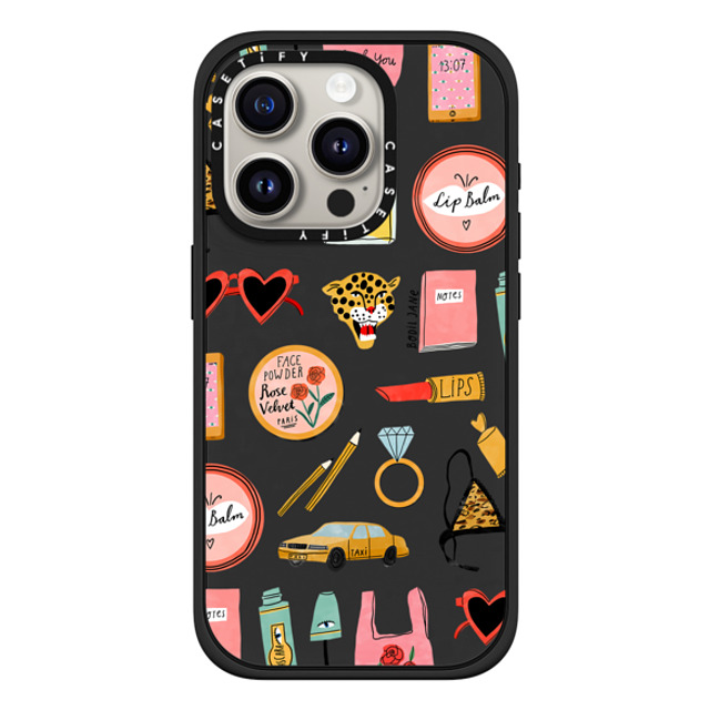 Bodil Jane x CASETiFY iPhone 15 Pro ケース Sticker,Summer マットブラック インパクトケース MagSafe対応 BEAUTY ESSENTIALS Back to School Bodil Jane x CASETiFY iPhone 15 Pro ケース Sticker,Summer マットブラック インパクトケース MagSafe対応 BEAUTY ESSENTIALS Back to School