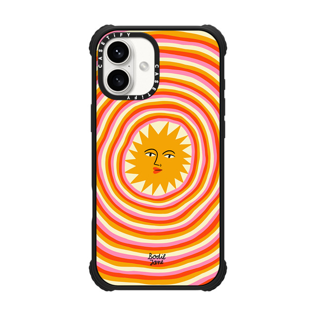 Bodil Jane x CASETiFY iPhone 16 Plus Case Matte Black ウルトラ インパクトケース MagSafe 対応 Sun Rays Bodil Jane x CASETiFY iPhone 16 Plus Case Matte Black ウルトラ インパクトケース MagSafe 対応 Sun Rays