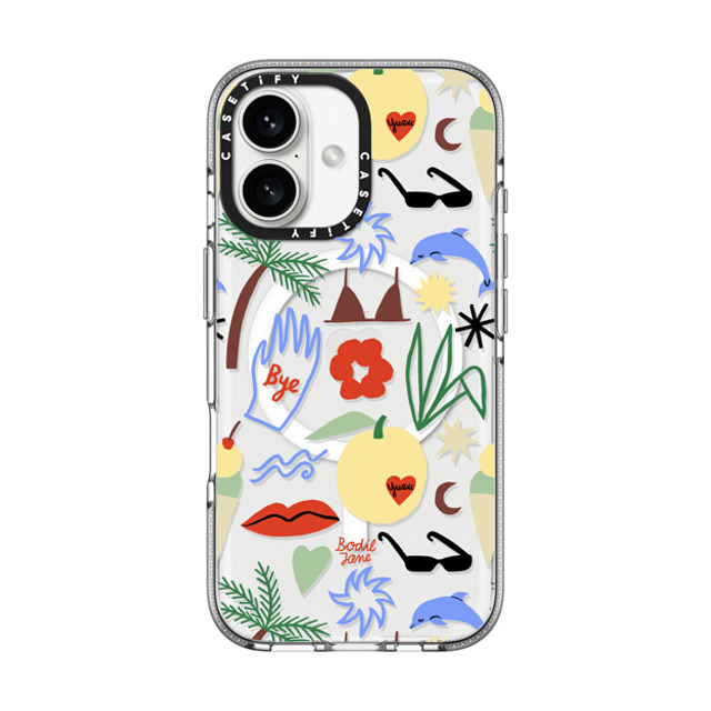 Bodil Jane x CASETiFY iPhone 16 Case Summer,Pattern Clear Clear Case MagSafe Compatible Out Of Office Father's Day Bodil Jane x CASETiFY iPhone 16 Case Summer,Pattern Clear Clear Case MagSafe Compatible Out Of Office Father's Day