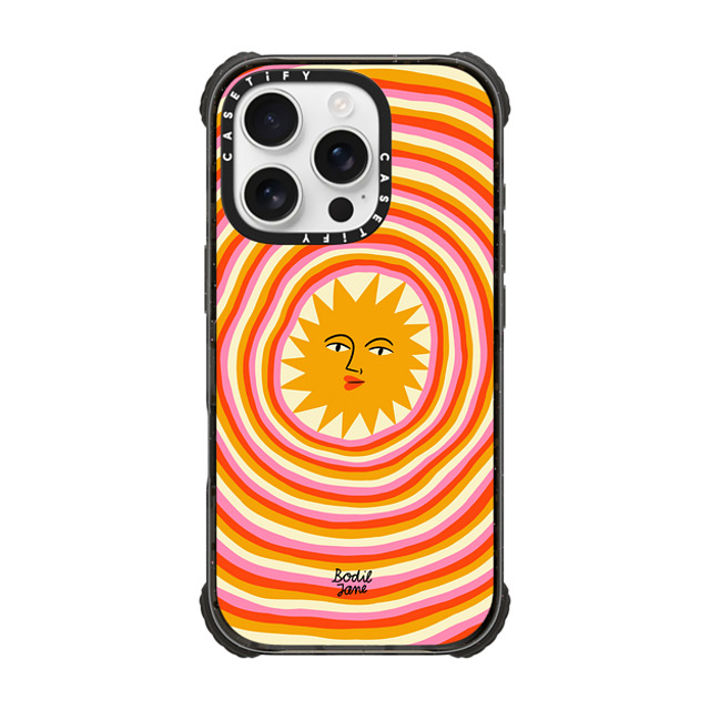 Bodil Jane x CASETiFY iPhone 16 Pro Case Black ウルトラ インパクトケース MagSafe 対応 Sun Rays Bodil Jane x CASETiFY iPhone 16 Pro Case Black ウルトラ インパクトケース MagSafe 対応 Sun Rays
