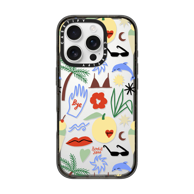 Bodil Jane x CASETiFY iPhone 16 Pro ケース Summer,Pattern ブラック インパクトケース Out Of Office Mother's Day Bodil Jane x CASETiFY iPhone 16 Pro ケース Summer,Pattern ブラック インパクトケース Out Of Office Mother's Day