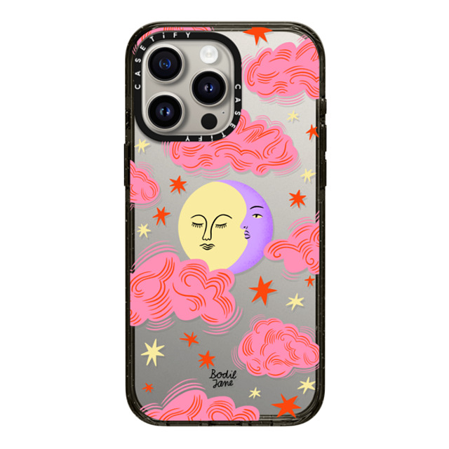 Bodil Jane x CASETiFY iPhone 15 Pro Max ケース ブラック インパクトケース Cloudy Moon