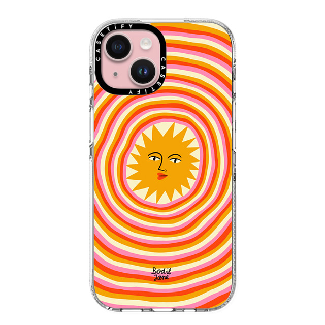 Bodil Jane x CASETiFY iPhone 15 ケース クリア クリア ケース MagSafe対応 Sun Rays