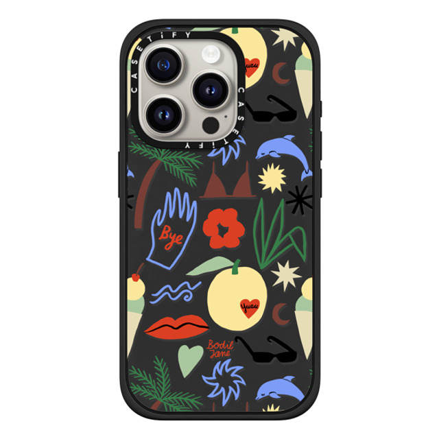 Bodil Jane x CASETiFY iPhone 15 Pro ケース Summer,Pattern マットブラック インパクトケース MagSafe対応 Out Of Office Mother's Day Bodil Jane x CASETiFY iPhone 15 Pro ケース Summer,Pattern マットブラック インパクトケース MagSafe対応 Out Of Office Mother's Day