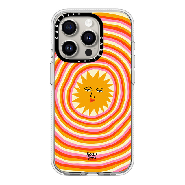 Bodil Jane x CASETiFY iPhone 15 Pro ケース クリア クリア ケース MagSafe対応 Sun Rays