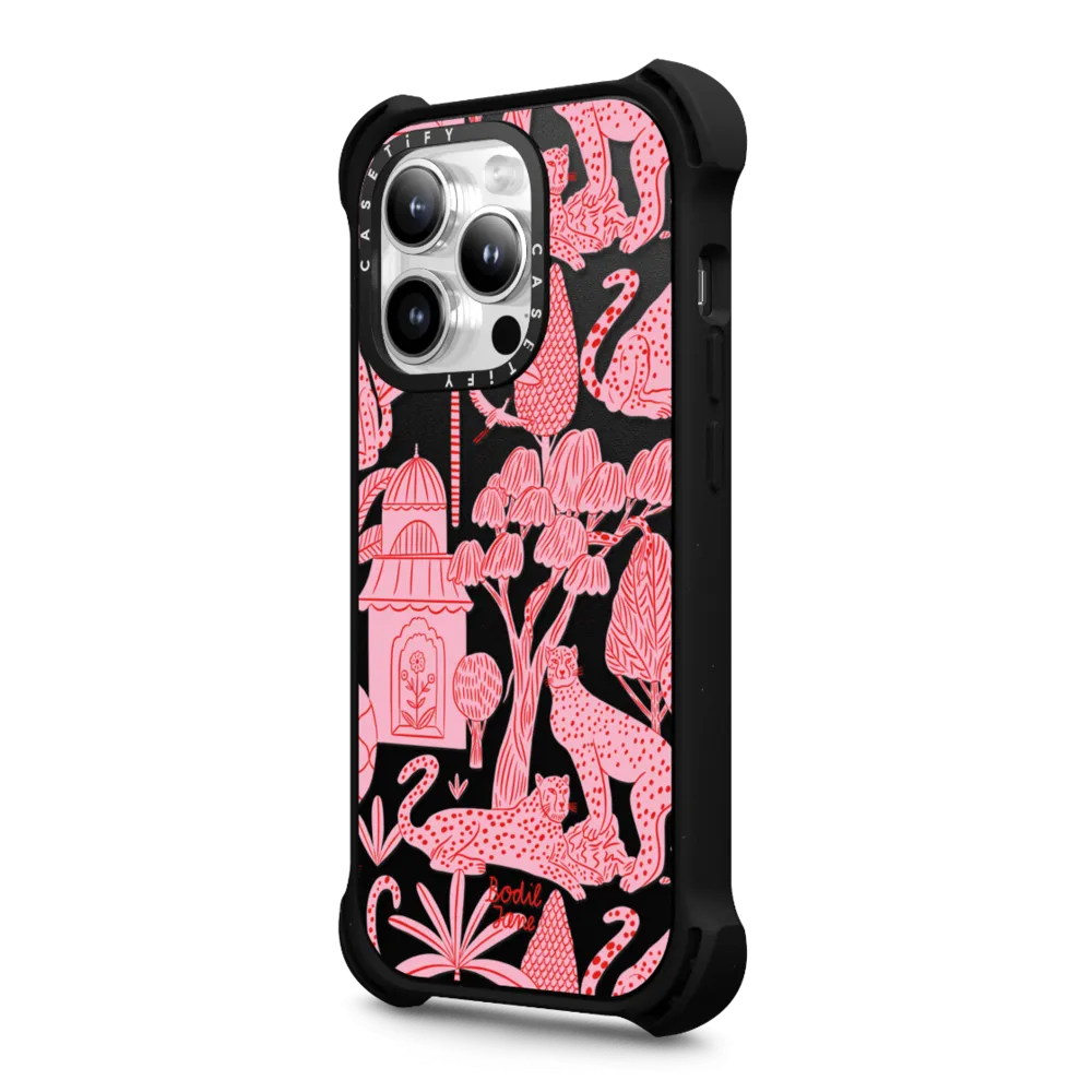 Bounce iPhone 14 Pro Max Case MagSafe Compatible - Cheetah Paradise Pink