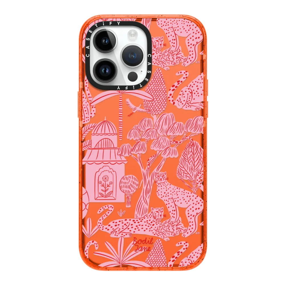 Impact iPhone 14 Pro Max Case - Cheetah Paradise Pink