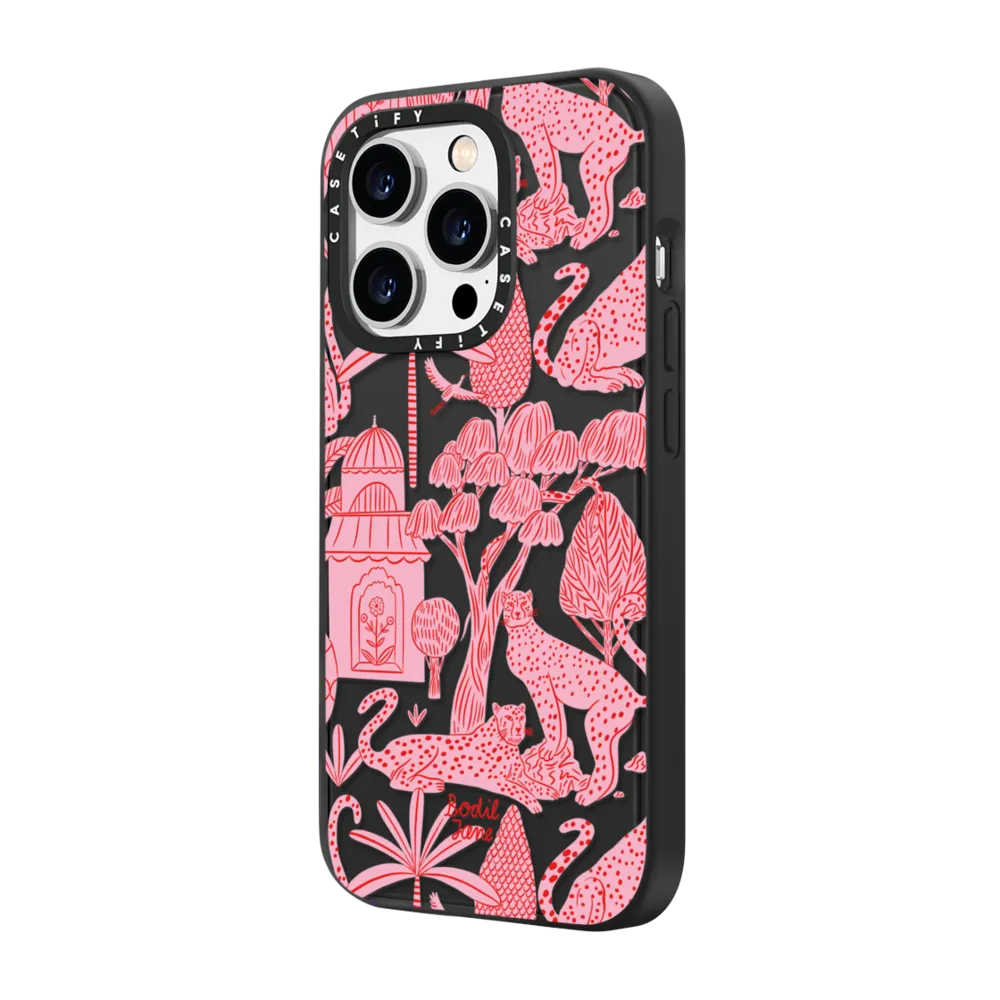 Impact iPhone 14 Pro Case - Cheetah Paradise Pink
