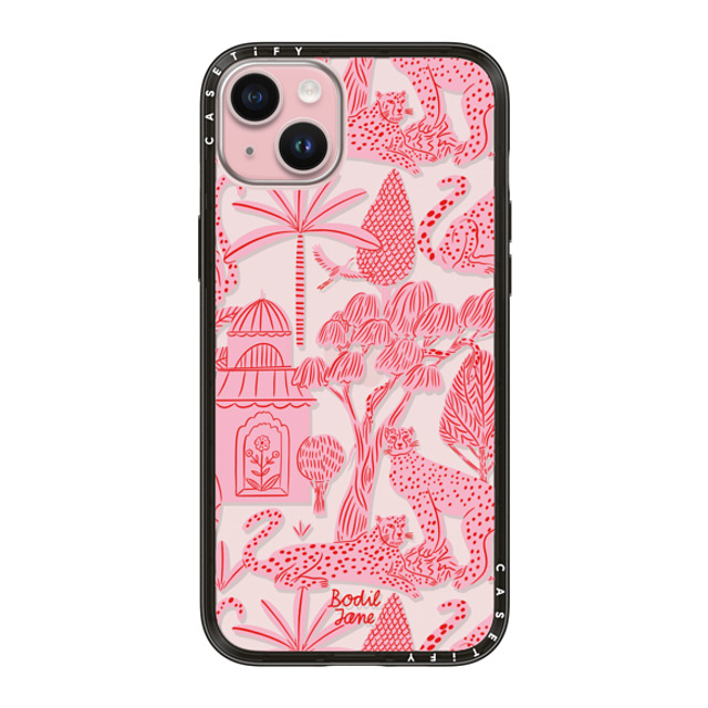 Bodil Jane x CASETiFY iPhone 15 Plus ケース Nature,Fine Art ブラック インパクトライトケース Cheetah Paradise Pink Mother's Day Bodil Jane x CASETiFY iPhone 15 Plus ケース Nature,Fine Art ブラック インパクトライトケース Cheetah Paradise Pink Mother's Day