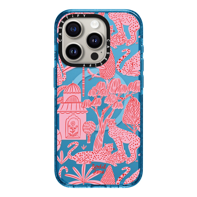 Bodil Jane x CASETiFY iPhone 15 Pro Case Cyan Blue Impact Case MagSafe Compatible Cheetah Paradise Pink Bodil Jane x CASETiFY iPhone 15 Pro Case Cyan Blue Impact Case MagSafe Compatible Cheetah Paradise Pink