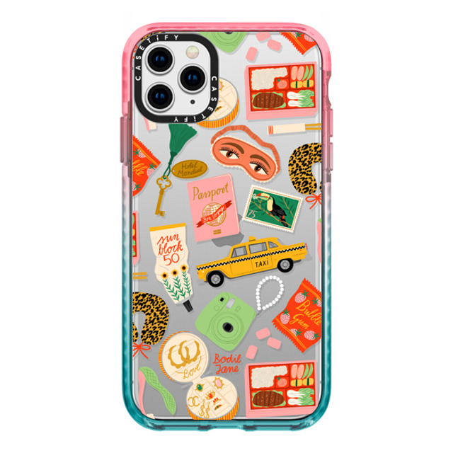 Bodil Jane x CASETiFY iPhone 11 Pro Max ケース Pink/Blue インパクトケース Bon Voyage