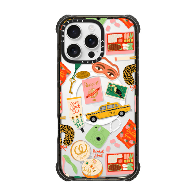 Bodil Jane x CASETiFY iPhone 16 Pro Max Case Sticker,Travel Black ウルトラ インパクトケース MagSafe 対応 Bon Voyage Mother's Day Bodil Jane x CASETiFY iPhone 16 Pro Max Case Sticker,Travel Black ウルトラ インパクトケース MagSafe 対応 Bon Voyage Mother's Day