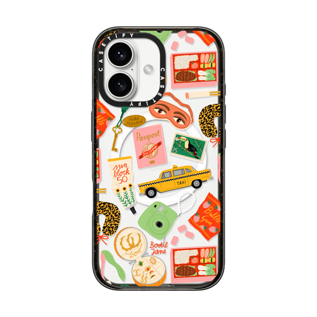 Bodil Jane x CASETiFY iPhone 16 Case Sticker,Travel ブラック インパクトケース MagSafe対応 Bon Voyage Mother's Day Bodil Jane x CASETiFY iPhone 16 Case Sticker,Travel ブラック インパクトケース MagSafe対応 Bon Voyage Mother's Day