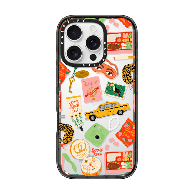 Bodil Jane x CASETiFY iPhone 16 Pro Case Sticker,Travel ブラック インパクトケース Bon Voyage Mother's Day Bodil Jane x CASETiFY iPhone 16 Pro Case Sticker,Travel ブラック インパクトケース Bon Voyage Mother's Day