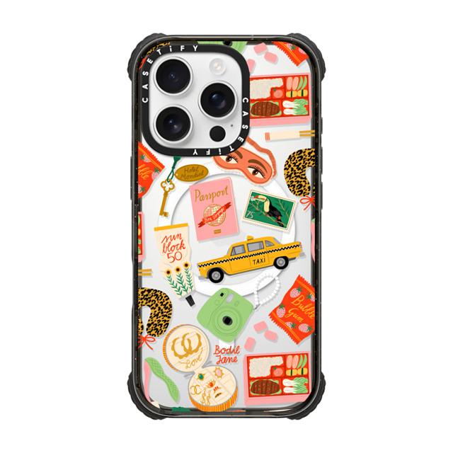 Bodil Jane x CASETiFY iPhone 16 Pro ケース Sticker,Travel ブラック ウルトラ インパクトケース MagSafe 対応 Bon Voyage Father's Day Bodil Jane x CASETiFY iPhone 16 Pro ケース Sticker,Travel ブラック ウルトラ インパクトケース MagSafe 対応 Bon Voyage Father's Day