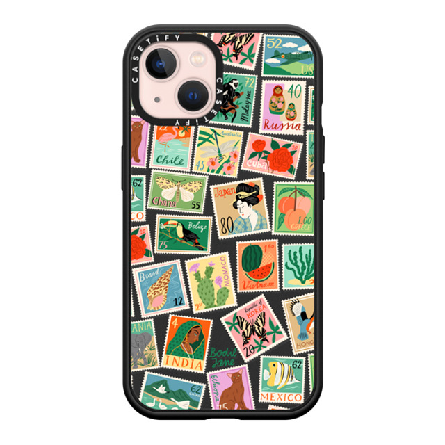 Bodil Jane x CASETiFY iPhone 13 Case Sticker,Travel マットブラック インパクトケース Post Stamps Mother's Day Bodil Jane x CASETiFY iPhone 13 Case Sticker,Travel マットブラック インパクトケース Post Stamps Mother's Day