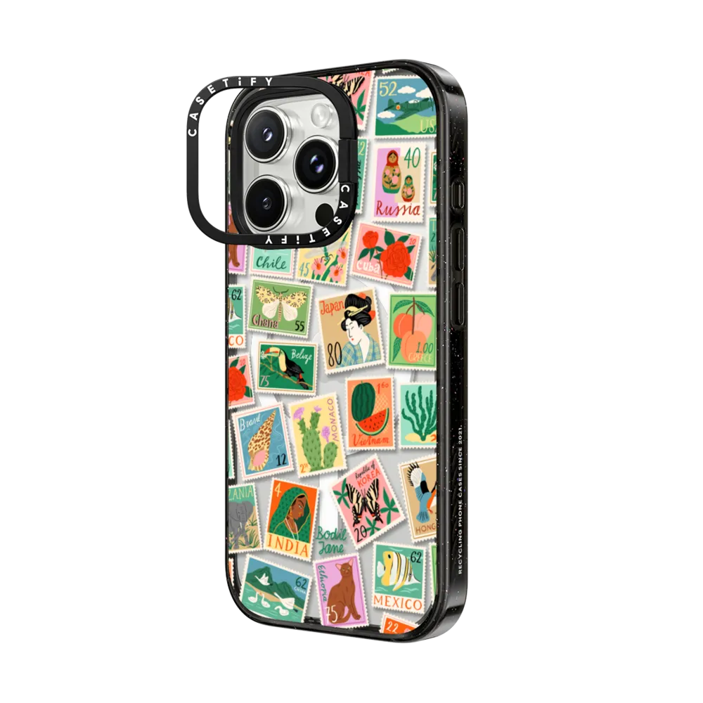 Impact Ring Stand iPhone 16 Pro Max Case MagSafe Compatible - Post Stamps