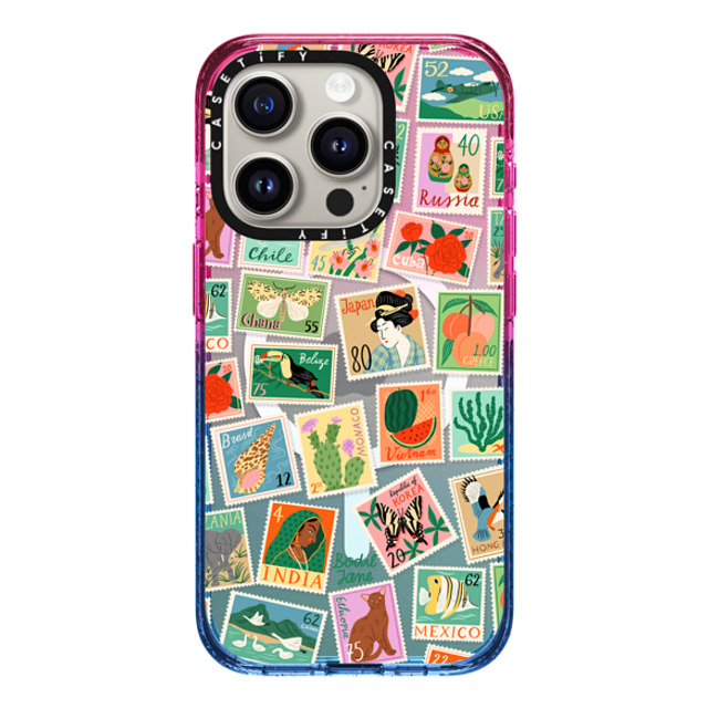 Bodil Jane x CASETiFY iPhone 15 Pro Case Sticker,Travel Cotton Candy Impact Case MagSafe Compatible Post Stamps Back to School Bodil Jane x CASETiFY iPhone 15 Pro Case Sticker,Travel Cotton Candy Impact Case MagSafe Compatible Post Stamps Back to School