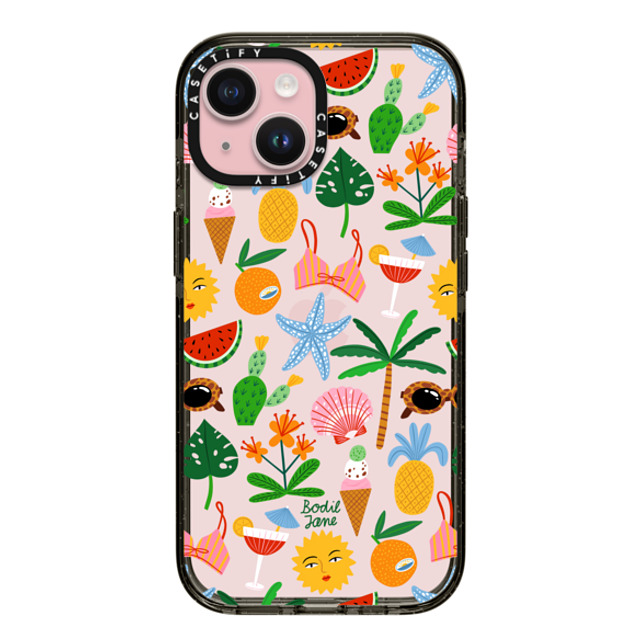 Bodil Jane x CASETiFY iPhone 15 Case Summer,Floral Black Impact Case TROPICAL VIBES Mother's Day Bodil Jane x CASETiFY iPhone 15 Case Summer,Floral Black Impact Case TROPICAL VIBES Mother's Day