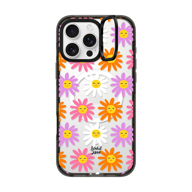 Bodil Jane x CASETiFY iPhone 16 Pro Max Case Floral Black インパクトリングスタンドケース MagSafe対応 HAPPY DAISIES Back to School Bodil Jane x CASETiFY iPhone 16 Pro Max Case Floral Black インパクトリングスタンドケース MagSafe対応 HAPPY DAISIES Back to School