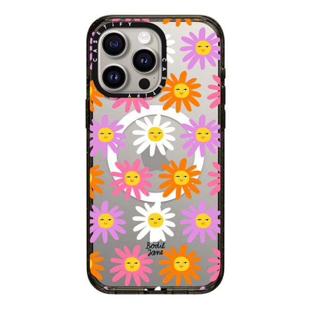Bodil Jane x CASETiFY iPhone 15 Pro Max Case Floral Black Impact Case MagSafe Compatible HAPPY DAISIES Back to School Bodil Jane x CASETiFY iPhone 15 Pro Max Case Floral Black Impact Case MagSafe Compatible HAPPY DAISIES Back to School