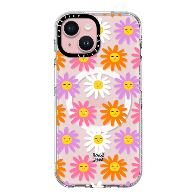 Bodil Jane x CASETiFY iPhone 15 Case Floral クリア クリア ケース MagSafe対応 HAPPY DAISIES Back to School Bodil Jane x CASETiFY iPhone 15 Case Floral クリア クリア ケース MagSafe対応 HAPPY DAISIES Back to School