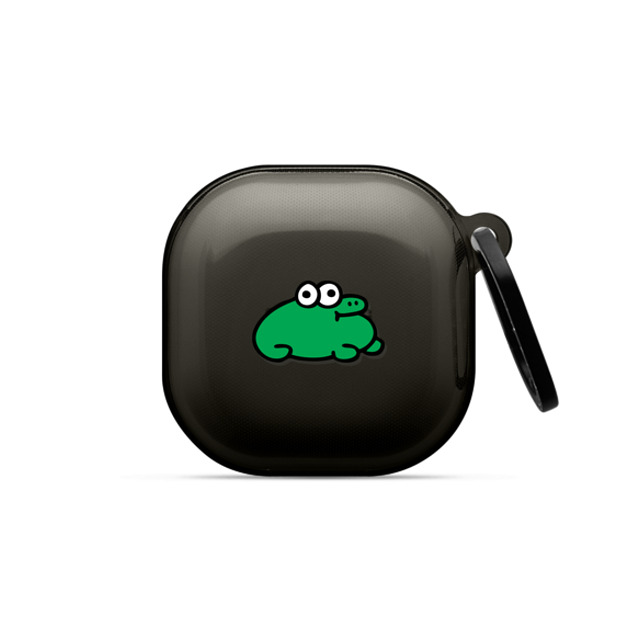 Jon Burgerman x CASETiFY Galaxy Buds2 Pro ブラック インパクトケース Froggie