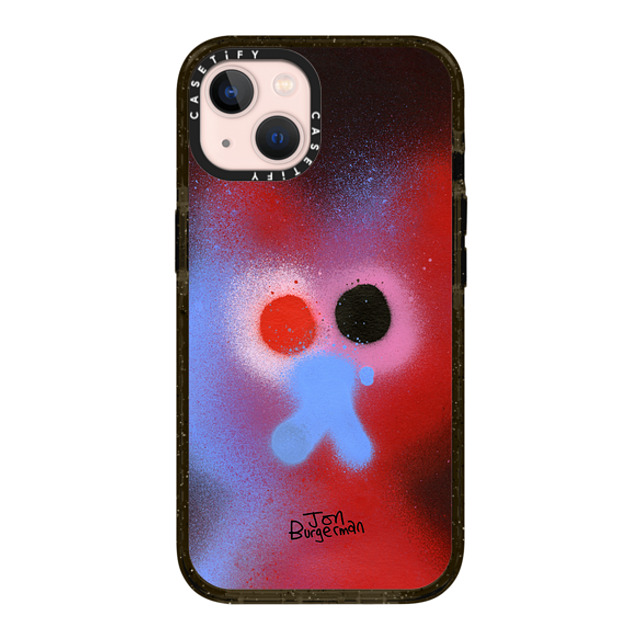 Jon Burgerman x CASETiFY iPhone 13 ケース ブラック インパクトケース Fog