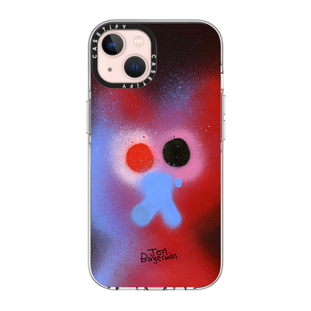 Jon Burgerman x CASETiFY iPhone 13 ケース クリア クリア ケース MagSafe対応 Fog