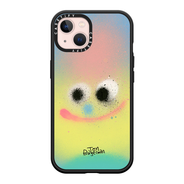 Jon Burgerman x CASETiFY iPhone 13 ケース マットブラック インパクトケース MagSafe対応 Puff