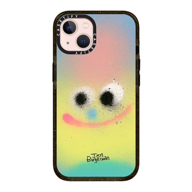 Jon Burgerman x CASETiFY iPhone 13 ケース ブラック インパクトケース Puff