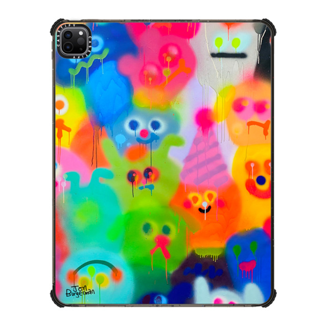 Jon Burgerman x CASETiFY iPad Pro 12.9 (第5/6世代) ブラック iPad インパクト ケース Party