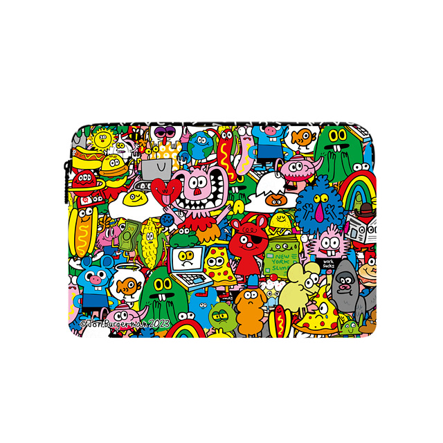 Jon Burgerman x CASETiFY Laptop Sleeve - Large (16-inch) マルチカラー MacBook スリーブ Fun Friends Mother's Day Jon Burgerman x CASETiFY Laptop Sleeve - Large (16-inch) マルチカラー MacBook スリーブ Fun Friends Mother's Day