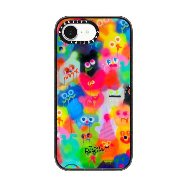 Jon Burgerman x CASETiFY iPhone 16e Case Cartoon,Fine Art Black Impact Case MagSafe Compatible Party Back to School Jon Burgerman x CASETiFY iPhone 16e Case Cartoon,Fine Art Black Impact Case MagSafe Compatible Party Back to School