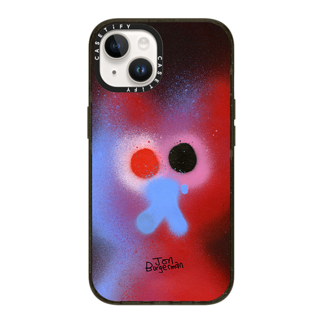 Jon Burgerman x CASETiFY iPhone 14 ケース ブラック インパクトケース MagSafe対応 Fog